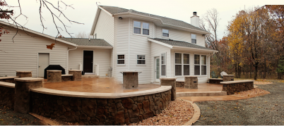 concrete construction panorama