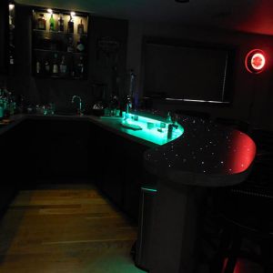 Concrete Bar Top with Lighting