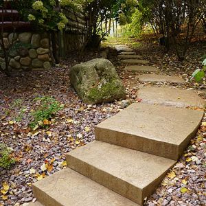 Concrete Steps/Walkway with Etching