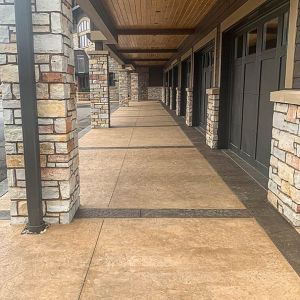 Stamped Concrete Entryway