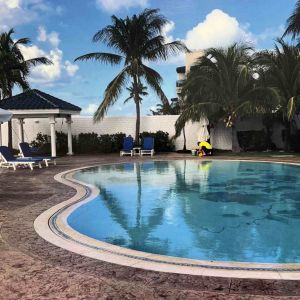 Resort Pool Concrete Patio