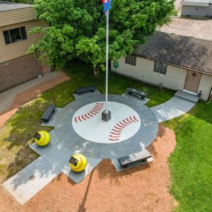 Stamped Concrete with Custom Design