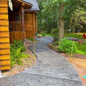Concrete Patio Walkway