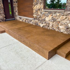 Stamped Concrete Entryway