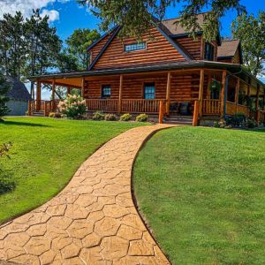 Stamped Concrete Walkway