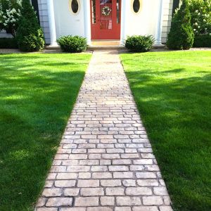 Stamped Concrete Walkway Chesire Cobblestone